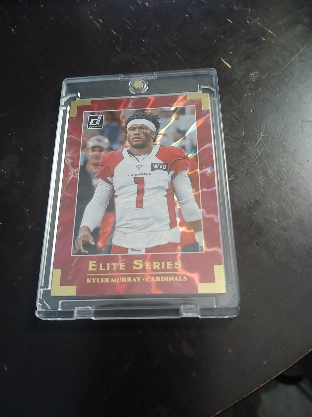 Elite Series Gold Kyler Murray Card in Protective Case